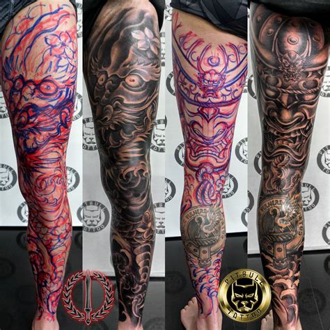 full leg sleeve tattoos|More.